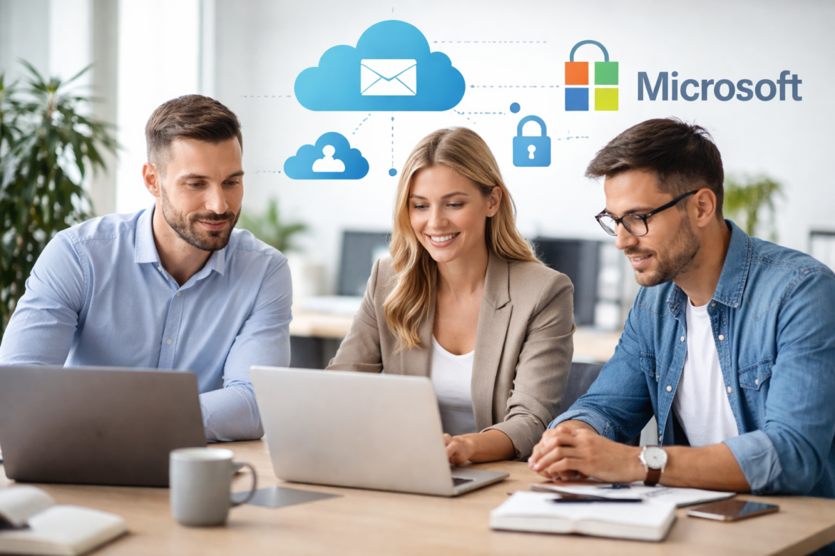 Microsoft 365 für kleine Unternehmen – sichere Zusammenarbeit und strukturierte Cloud-Nutzung im Büro