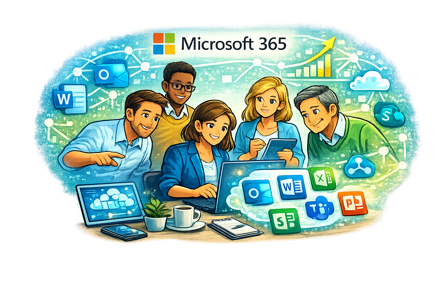 Microsoft 365 Support mit Teams, Outlook und Office-Anwendungen