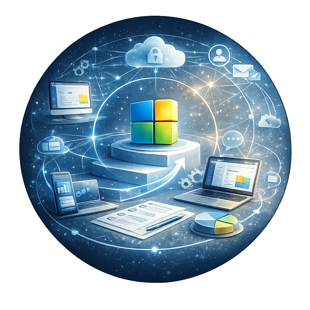 Microsoft 365 Betreuung für kleine Unternehmen durch netzwerkfähig mit sicherer Cloud, Backup und moderner IT-Infrastruktur